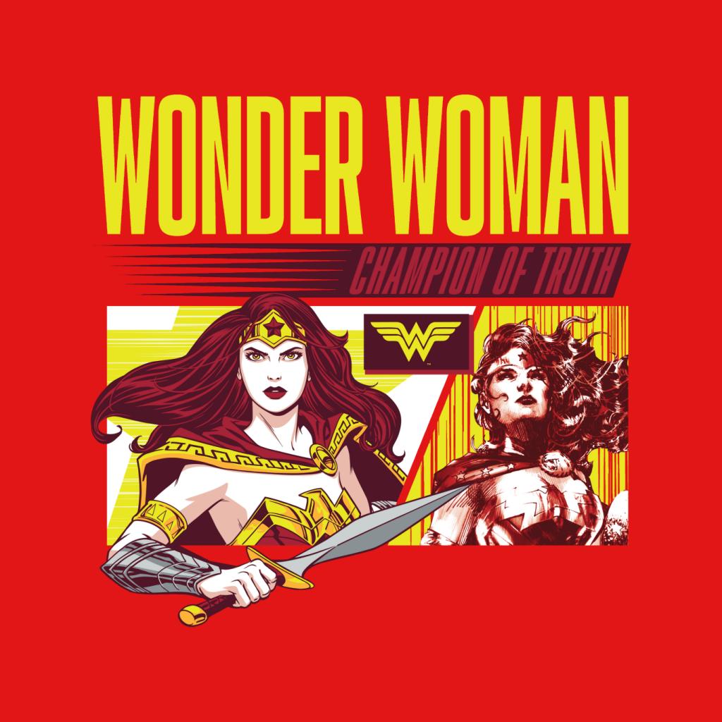 Wonder Woman Champion Of Truth Men's T-Shirt-ALL + EVERY