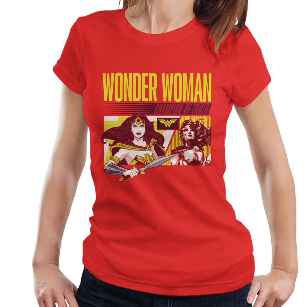 Wonder Woman Champion Of Truth Women's T-Shirt-ALL + EVERY