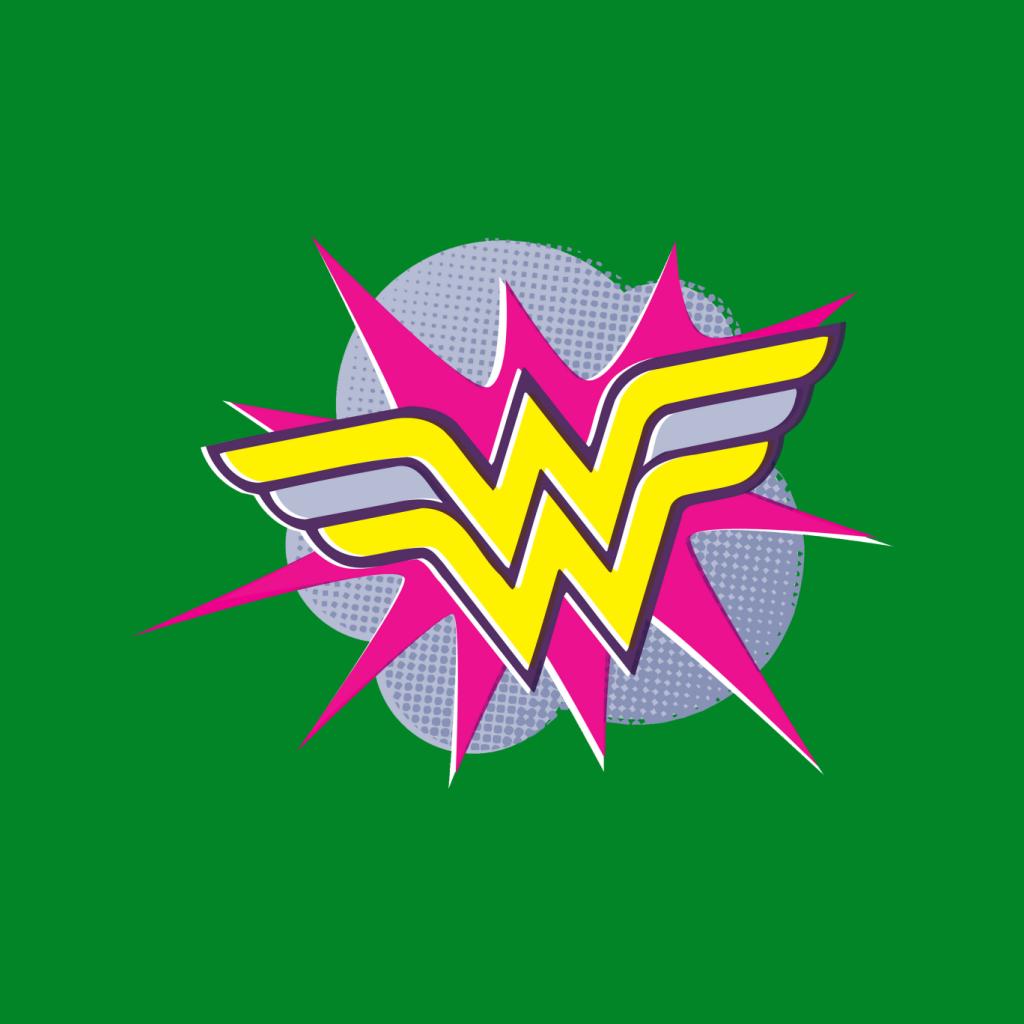 Wonder Woman Pink And Yellow Logo Women's T-Shirt-ALL + EVERY