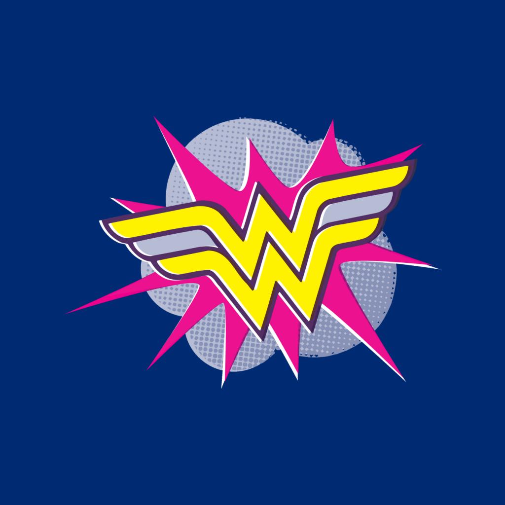 Wonder Woman Pink And Yellow Logo Women's T-Shirt-ALL + EVERY