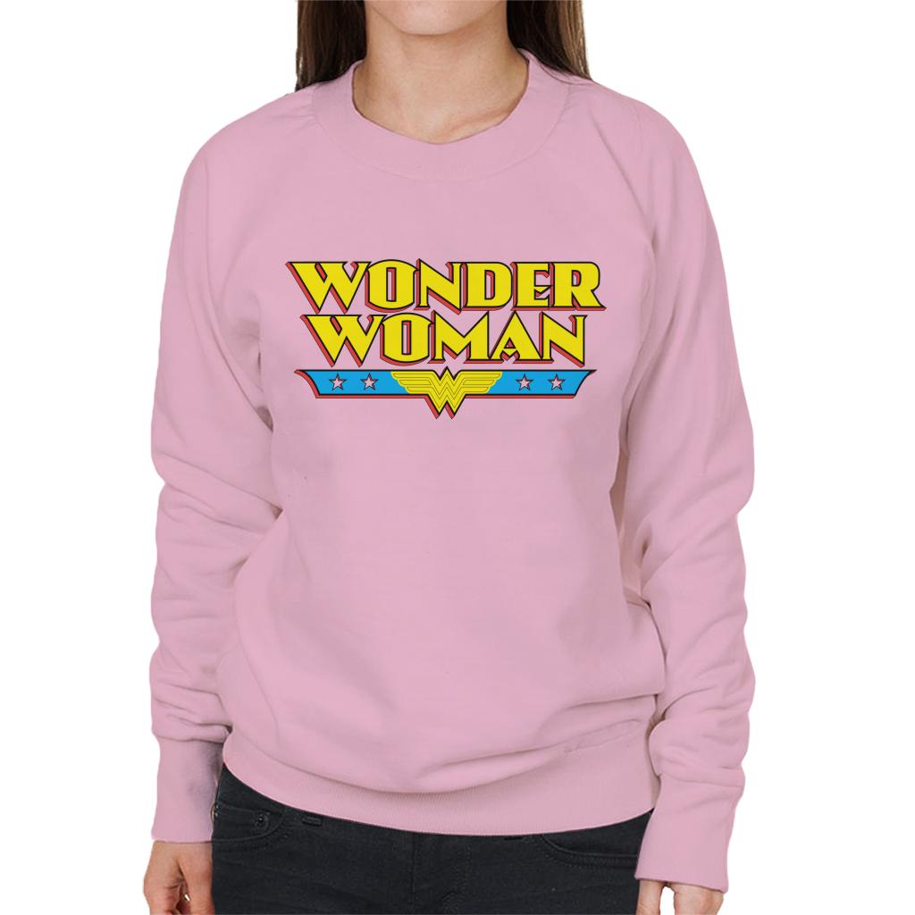 Wonder Woman Yellow Logo Women's Sweatshirt-ALL + EVERY