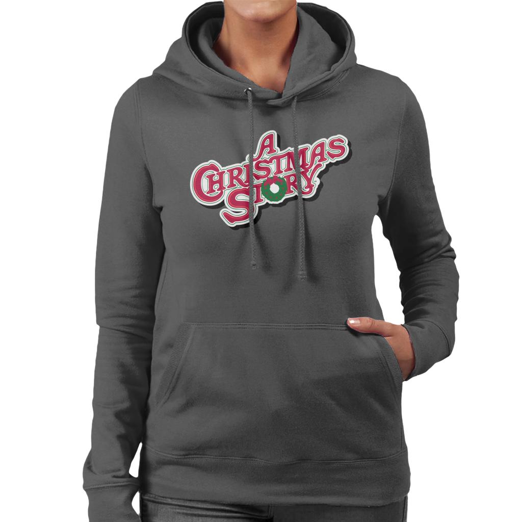 A Christmas Story Cinematic Logo Women's Hooded Sweatshirt