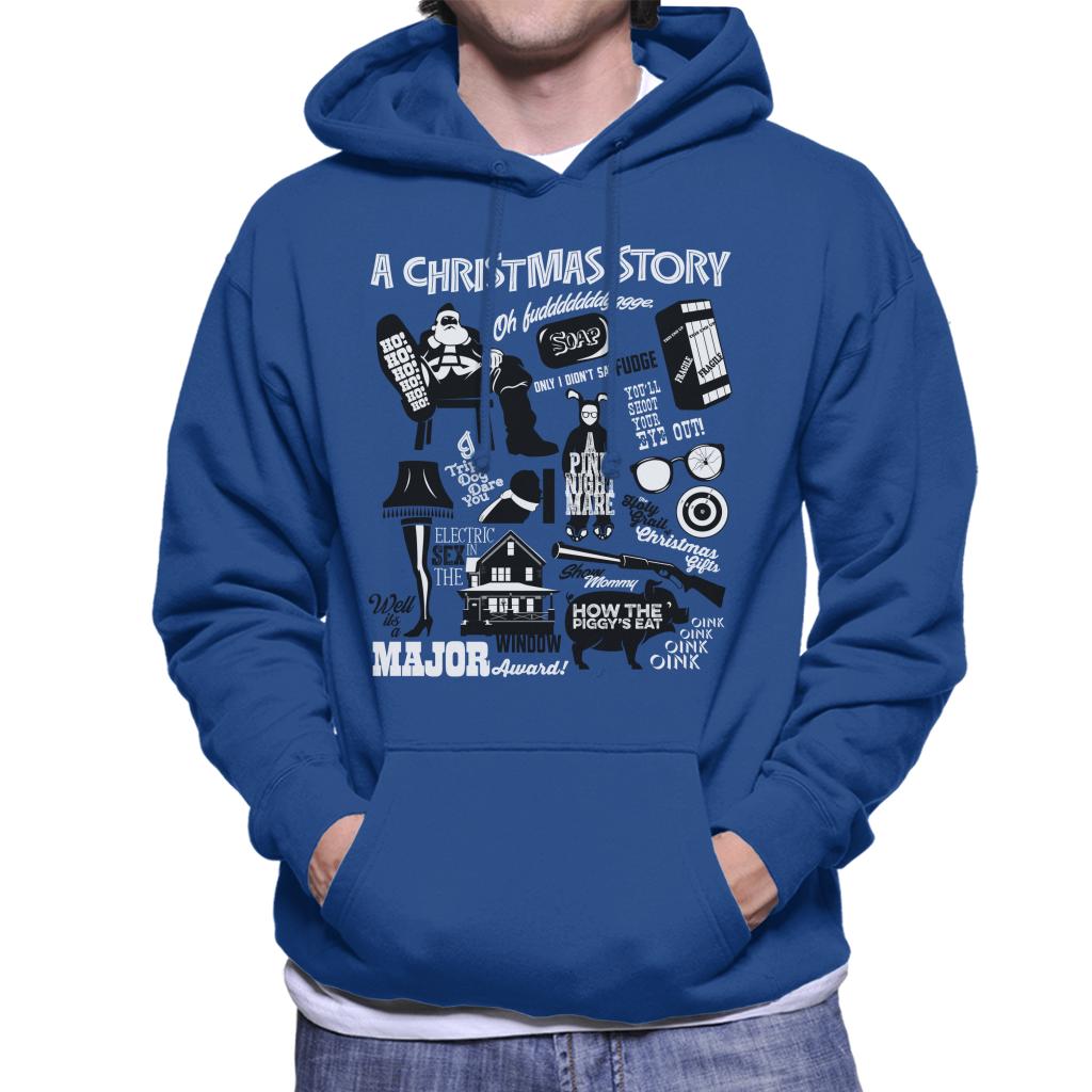 A Christmas Story Quote Montage Men's Hooded Sweatshirt