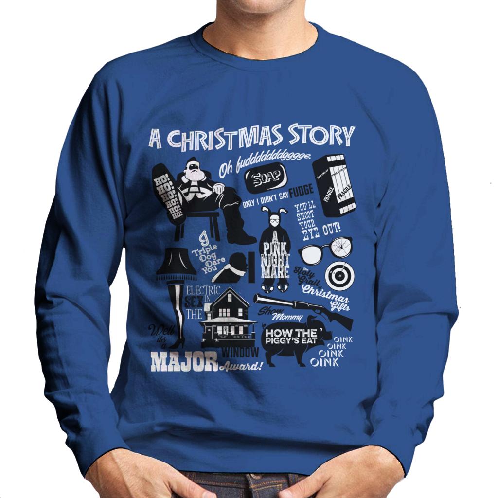 A Christmas Story Quote Montage Men's Sweatshirt