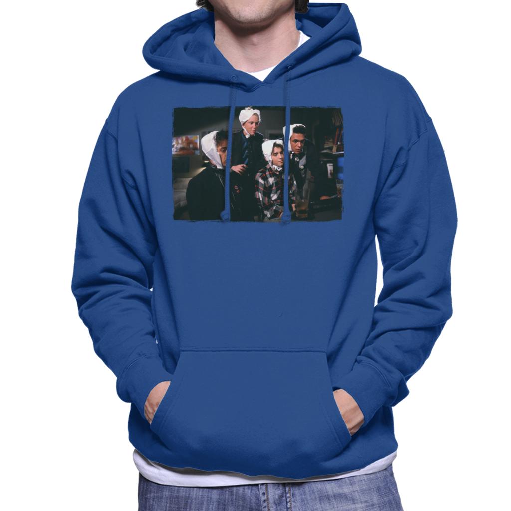 Weird Science Why Are We Wearing Bras On Our Heads Men's Hooded Sweatshirt-ALL + EVERY