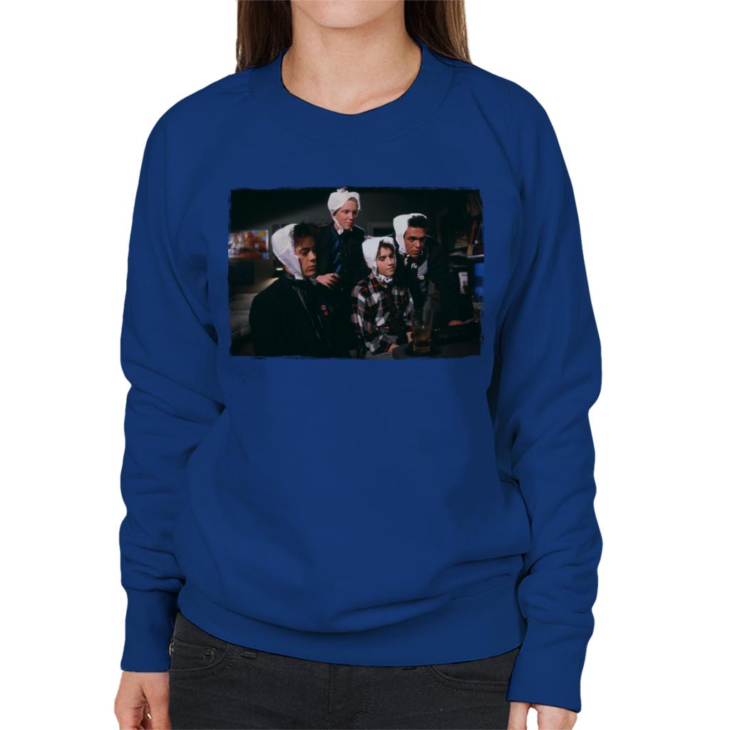 Weird Science Why Are We Wearing Bras On Our Heads Women's Sweatshirt-ALL + EVERY