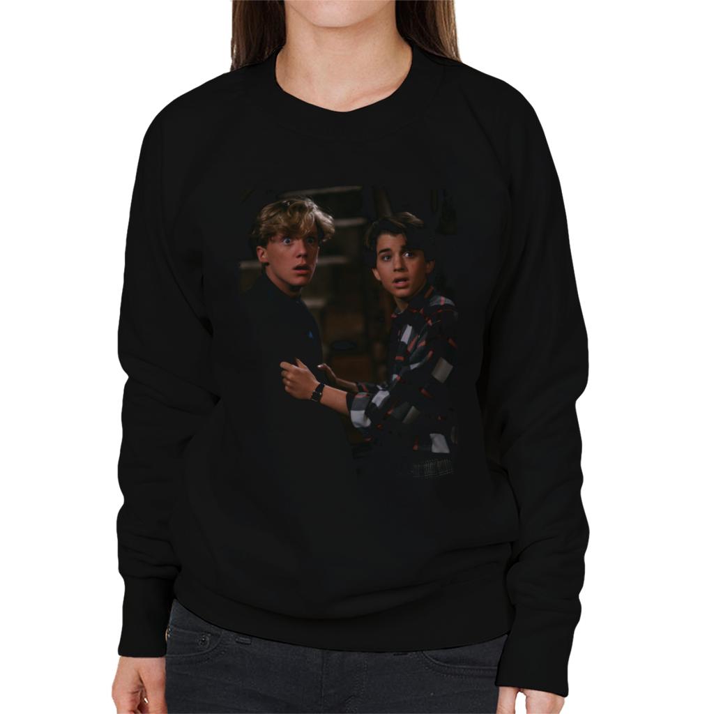 Weird Science Wyatt And Gary Women's Sweatshirt-ALL + EVERY