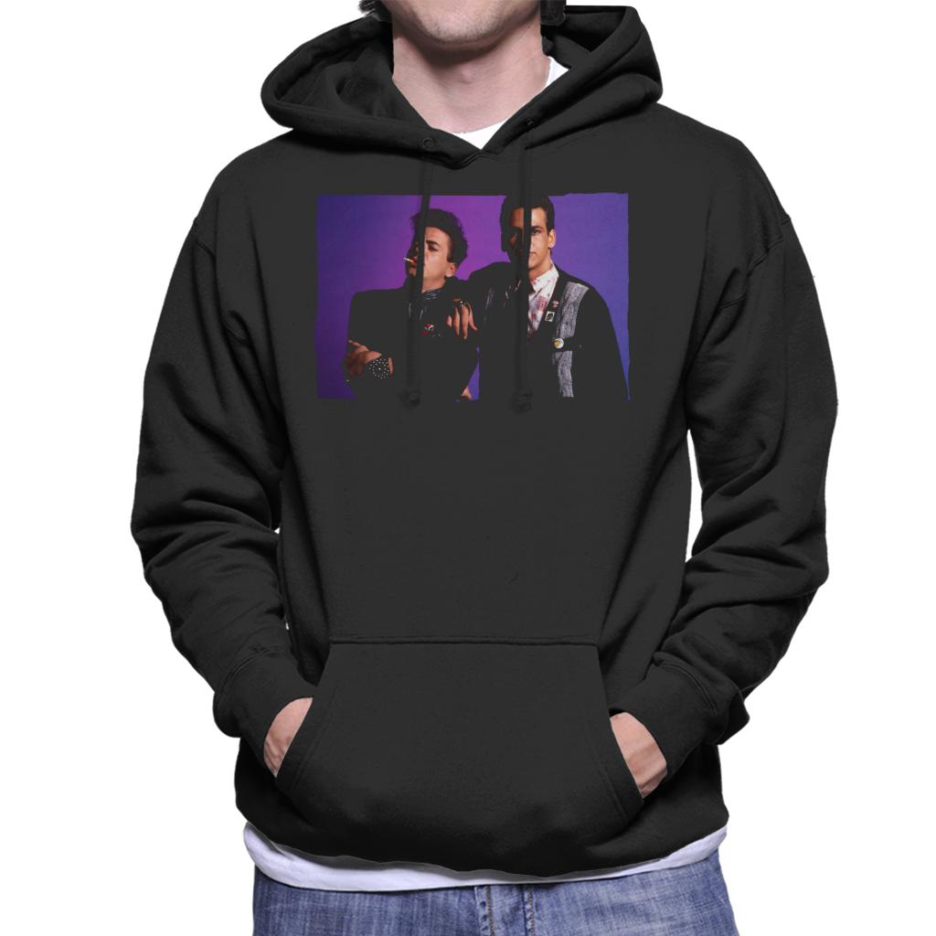 Weird Science Ian And Max Purple Background Men's Hooded Sweatshirt-ALL + EVERY