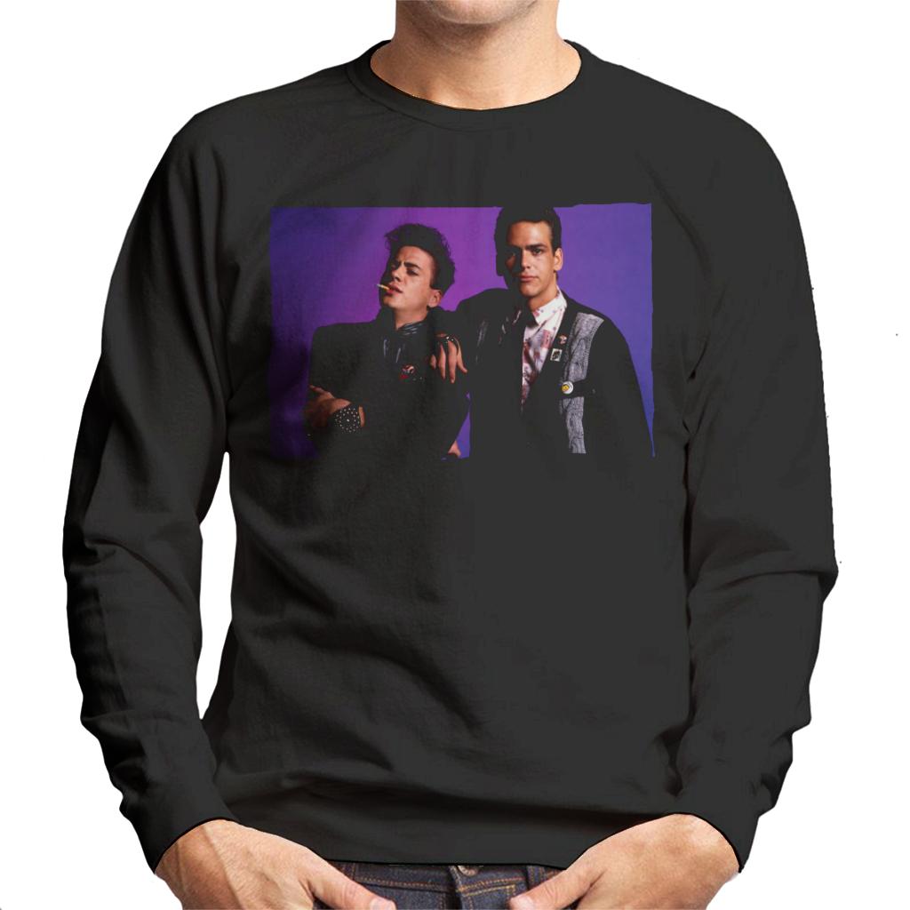 Weird Science Ian And Max Purple Background Men's Sweatshirt-ALL + EVERY