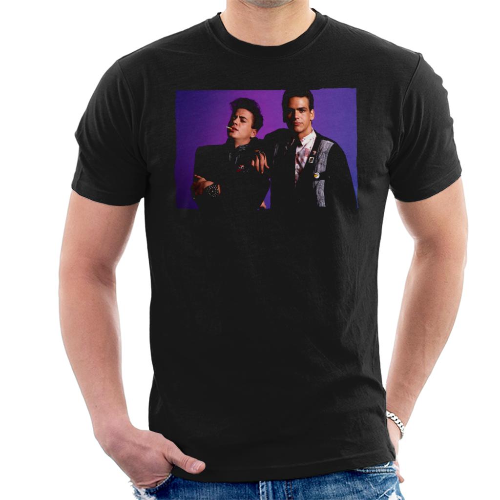 Weird Science Ian And Max Purple Background Men's T-Shirt-ALL + EVERY