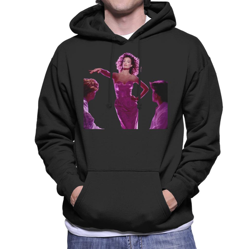 Weird Science Lisa Wearing Pink Dress Men's Hooded Sweatshirt-ALL + EVERY