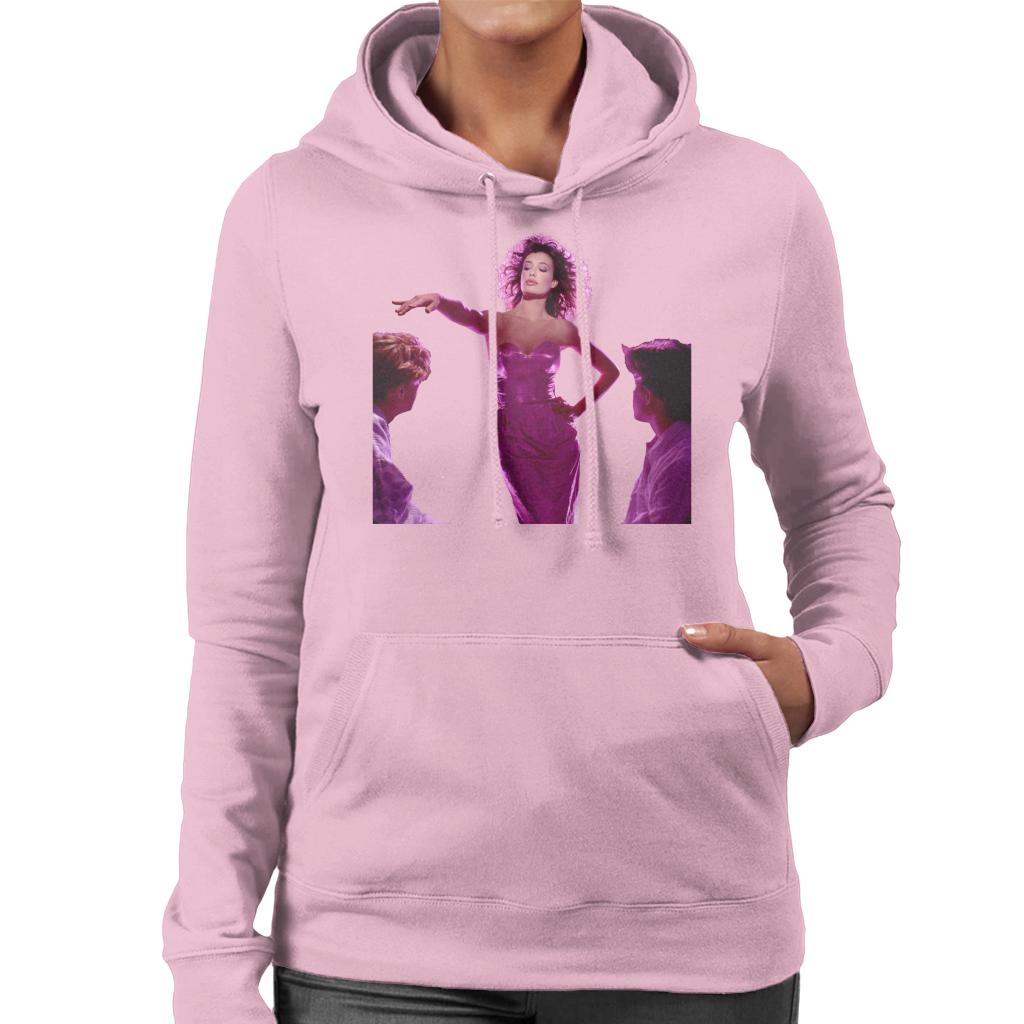 Weird Science Lisa Wearing Pink Dress Women's Hooded Sweatshirt-ALL + EVERY