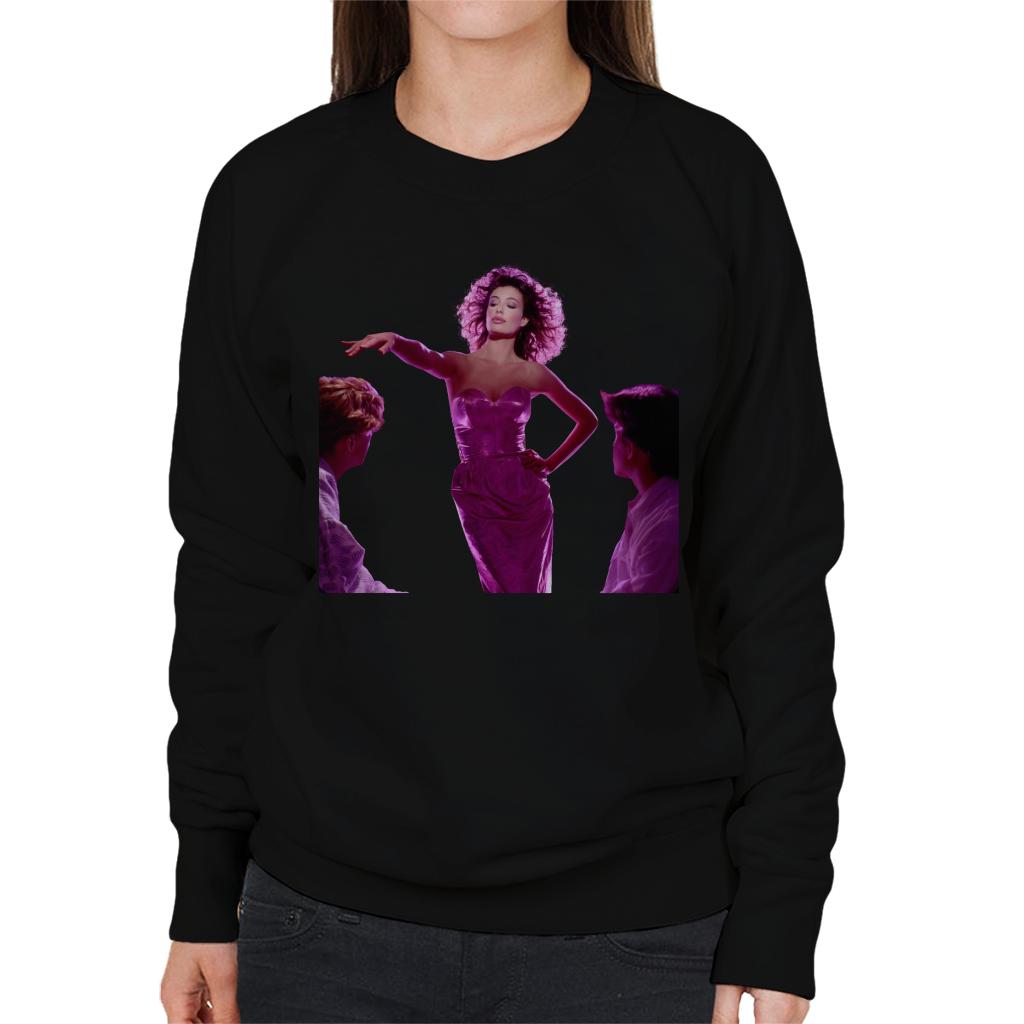 Weird Science Lisa Wearing Pink Dress Women's Sweatshirt-ALL + EVERY