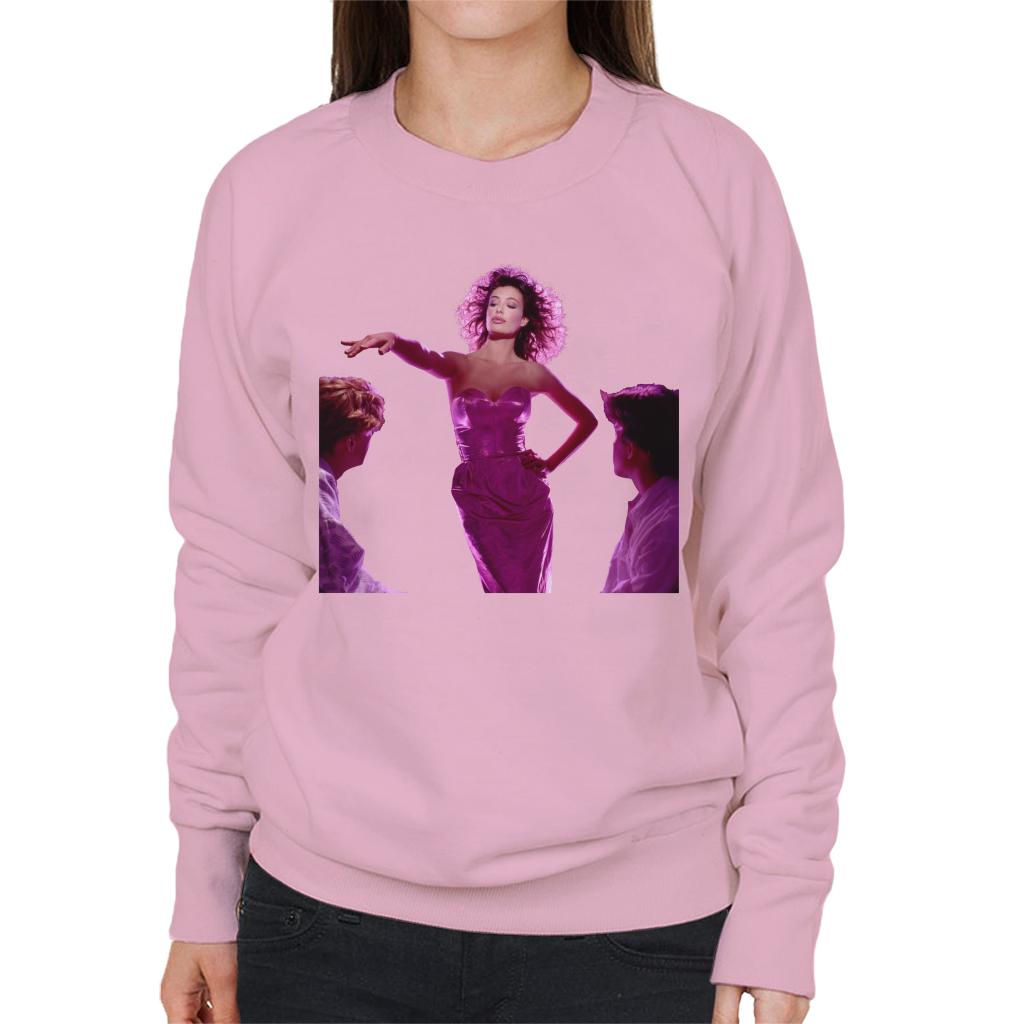 Weird Science Lisa Wearing Pink Dress Women's Sweatshirt-ALL + EVERY