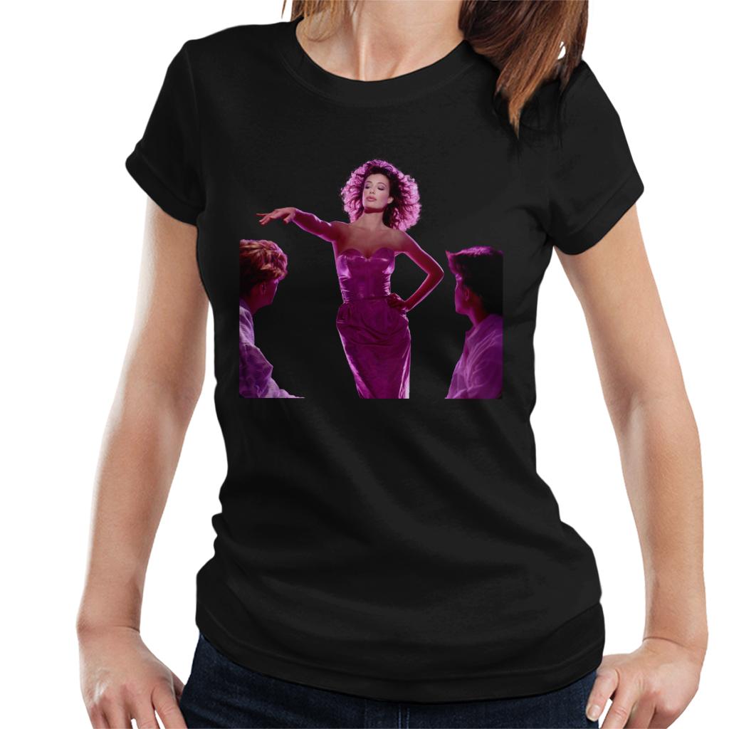 Weird Science Lisa Wearing Pink Dress Women's T-Shirt-ALL + EVERY