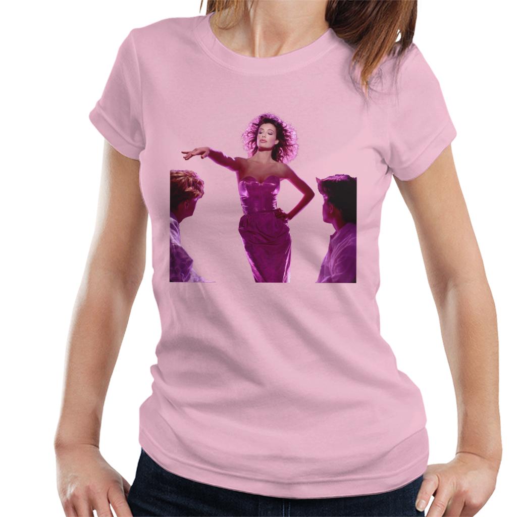 Weird Science Lisa Wearing Pink Dress Women's T-Shirt-ALL + EVERY