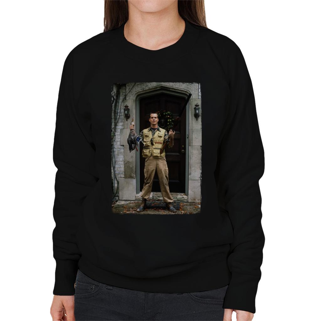 Weird Science Chet Donnelly Rifle Women's Sweatshirt-ALL + EVERY