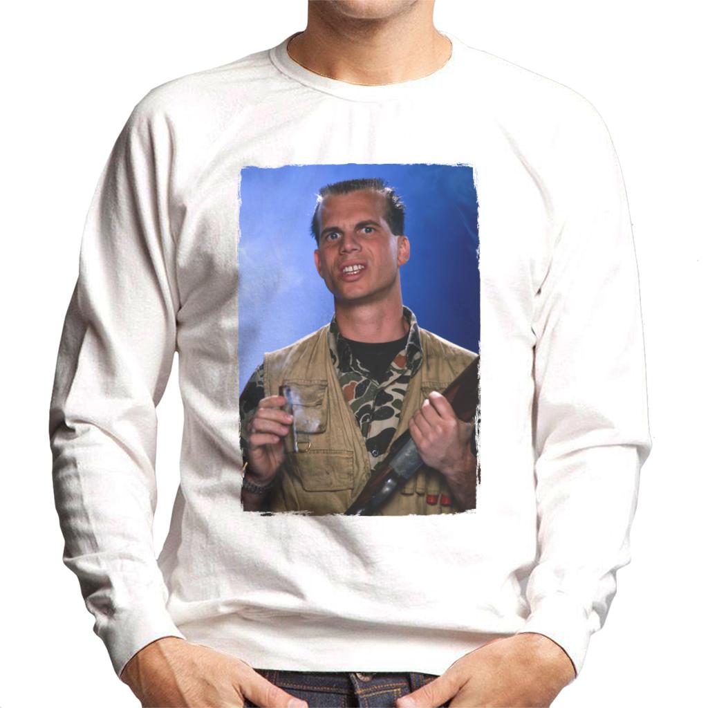 Weird Science Chet Donnelly Smoking Cigar Men's Sweatshirt-ALL + EVERY