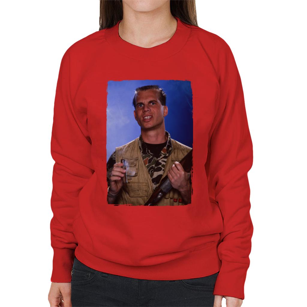 Weird Science Chet Donnelly Smoking Cigar Women's Sweatshirt-ALL + EVERY