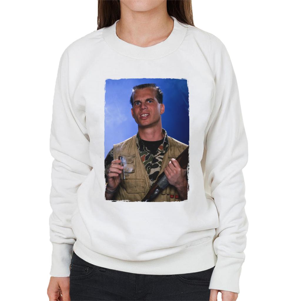 Weird Science Chet Donnelly Smoking Cigar Women's Sweatshirt-ALL + EVERY