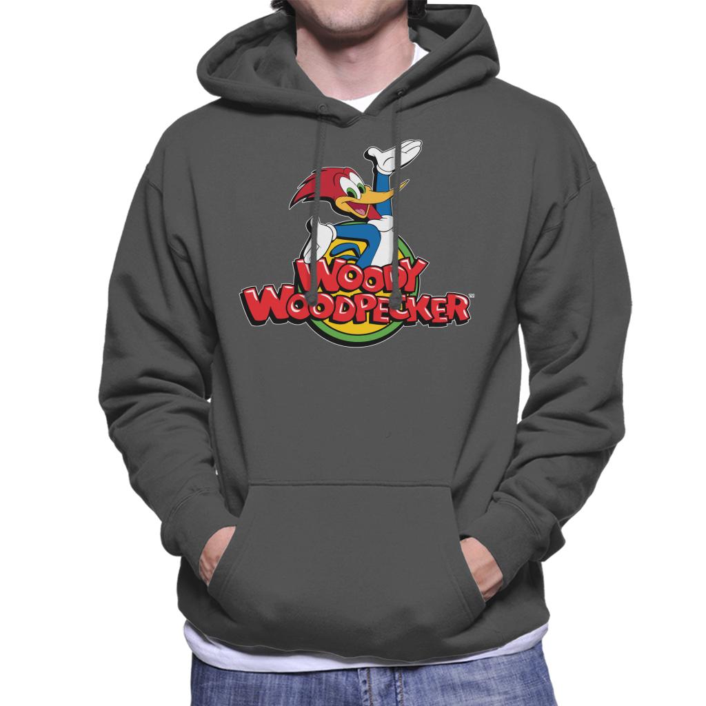 Woody Woodpecker Classic Logo Men's Hooded Sweatshirt-ALL + EVERY