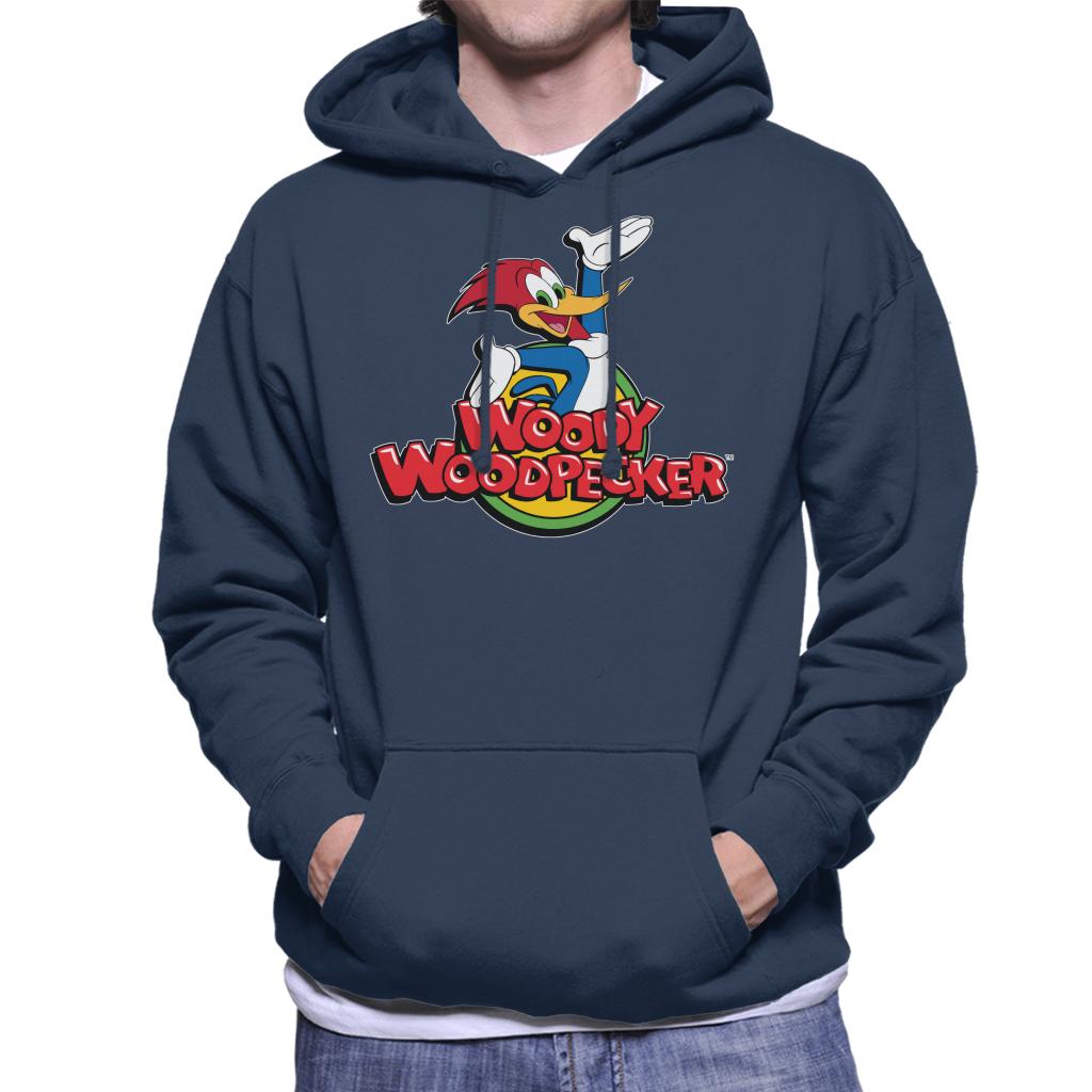 Woody Woodpecker Classic Logo Men's Hooded Sweatshirt-ALL + EVERY