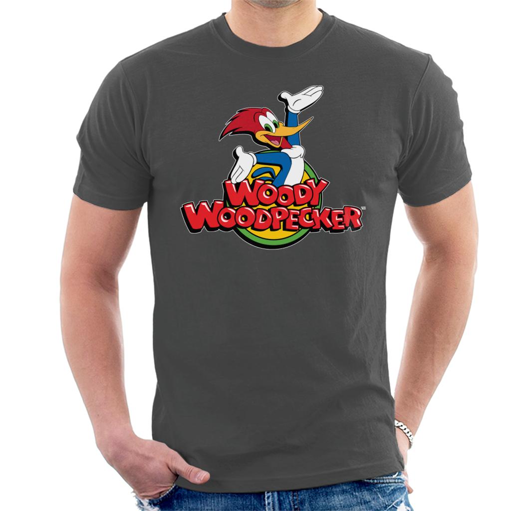 Woody Woodpecker Classic Logo Men's T-Shirt-ALL + EVERY