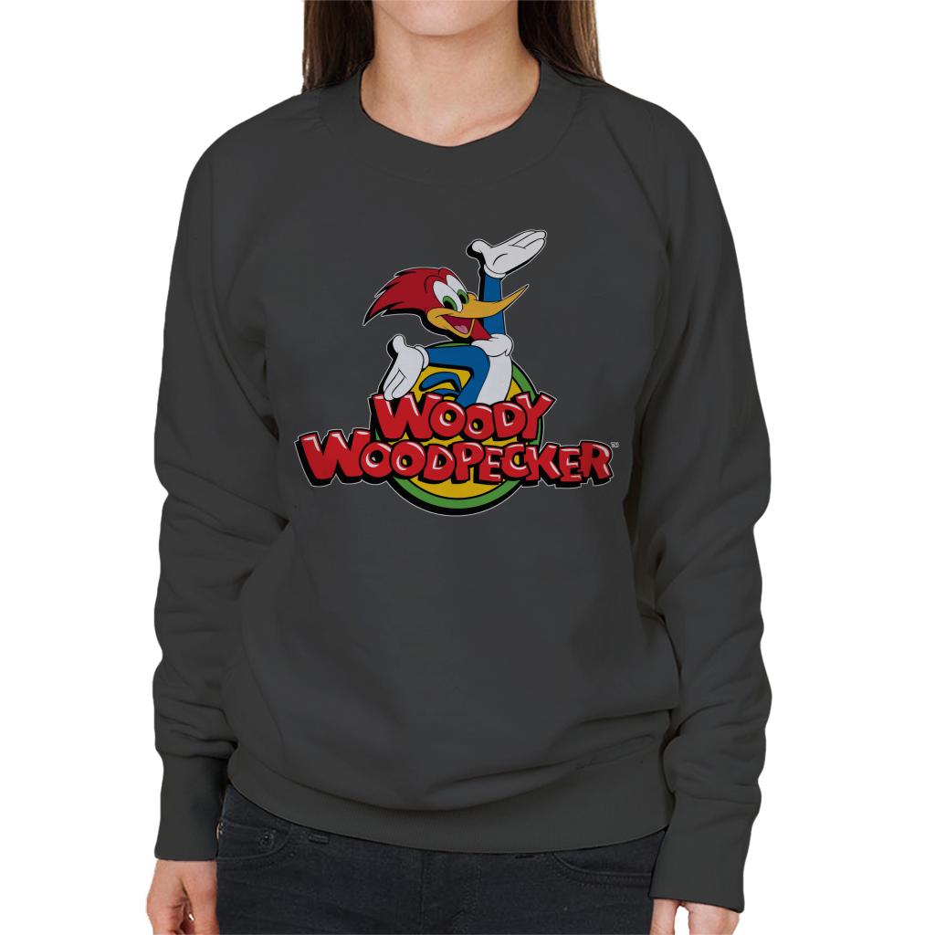 Woody Woodpecker Classic Logo Women's Sweatshirt-ALL + EVERY