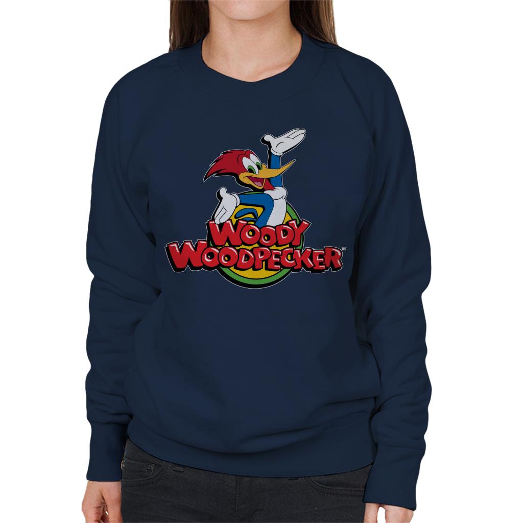 Woody Woodpecker Classic Logo Women's Sweatshirt-ALL + EVERY