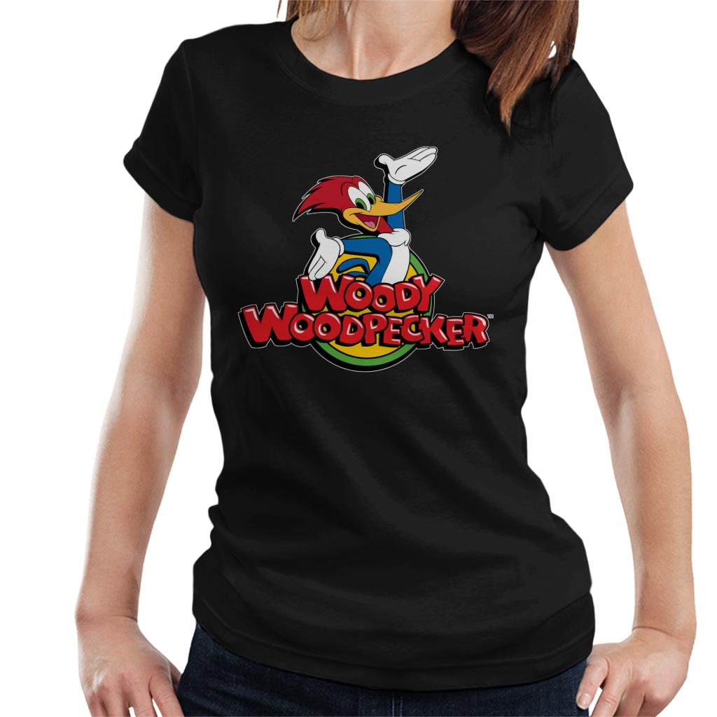 Woody Woodpecker Classic Logo Women's T-Shirt-ALL + EVERY