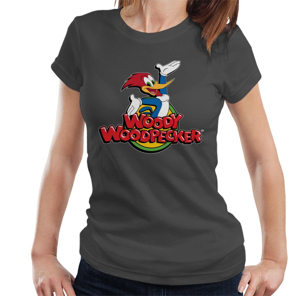 Woody Woodpecker Classic Logo Women's T-Shirt-ALL + EVERY