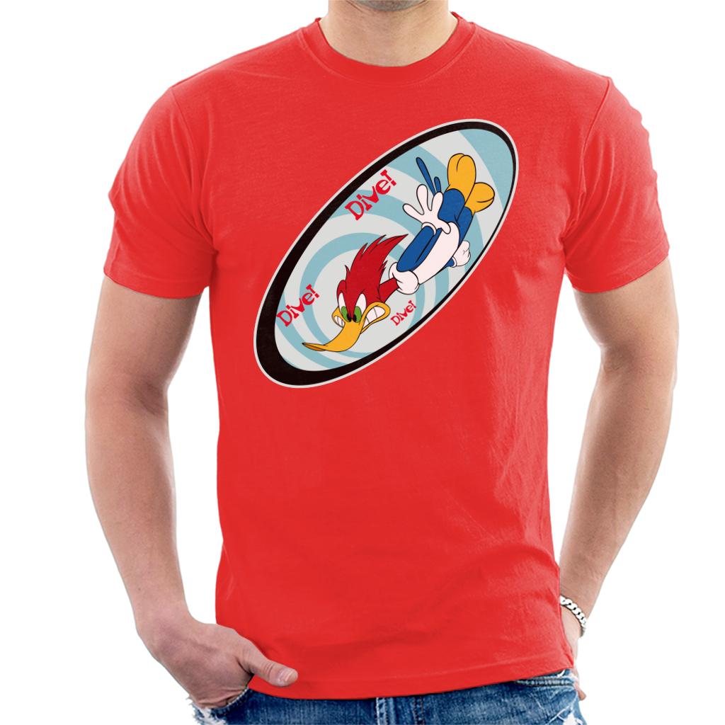 Woody Woodpecker Dive Dive Dive Men's T-Shirt-ALL + EVERY