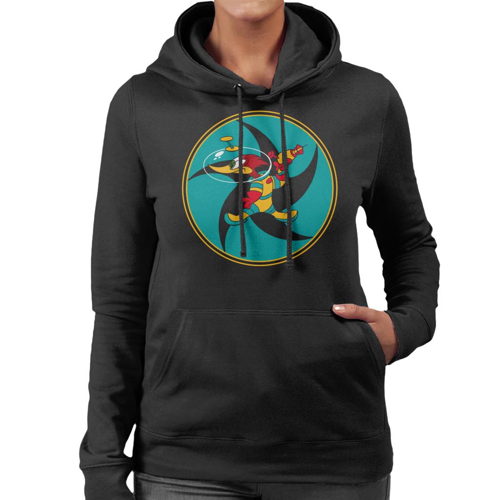 Woody Woodpecker Space Suit Women's Hooded Sweatshirt-ALL + EVERY