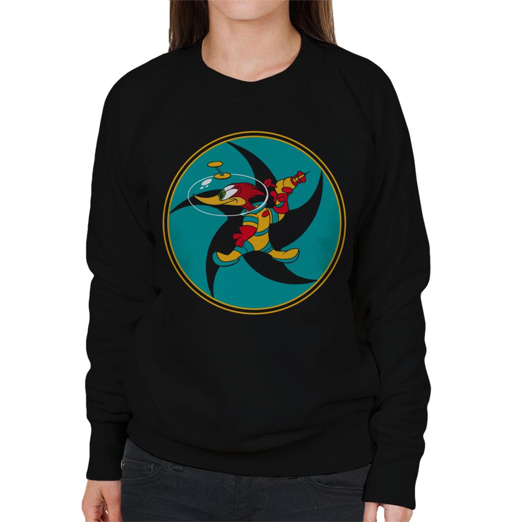 Woody Woodpecker Space Suit Women's Sweatshirt-ALL + EVERY