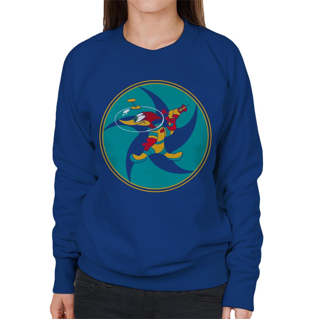 Woody Woodpecker Space Suit Women's Sweatshirt-ALL + EVERY