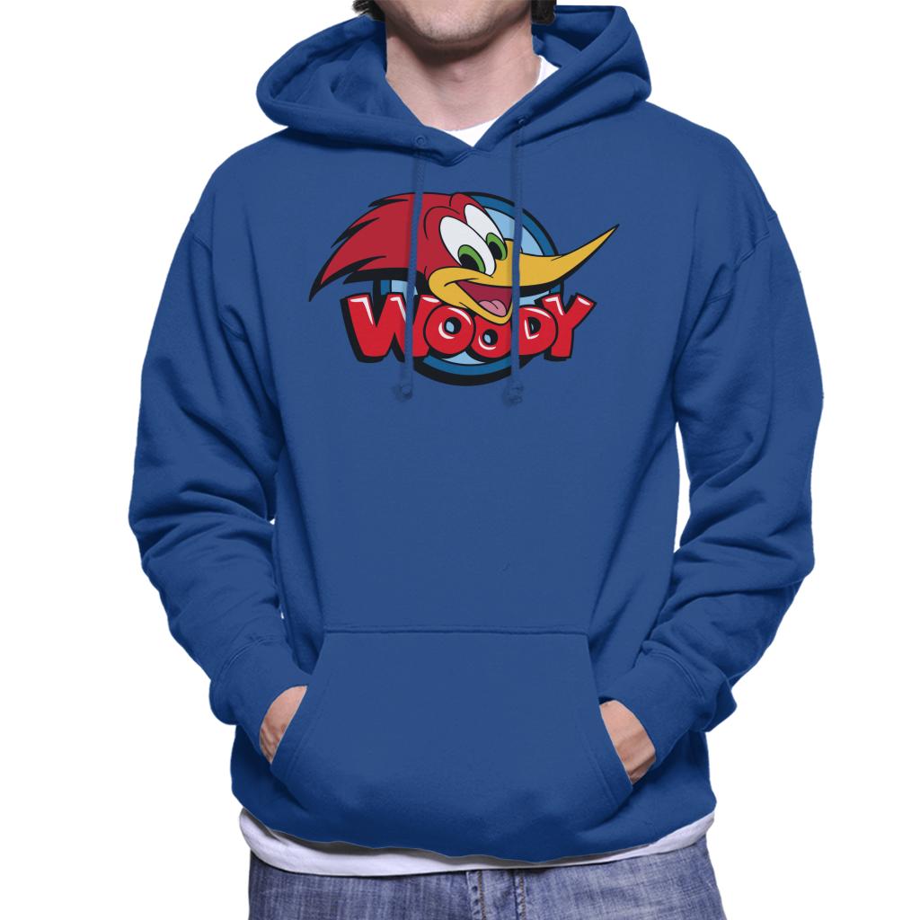 Woody Woodpecker Character Head Woody Logo Men's Hooded Sweatshirt-ALL + EVERY