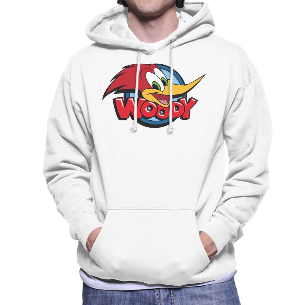 Woody Woodpecker Character Head Woody Logo Men's Hooded Sweatshirt-ALL + EVERY