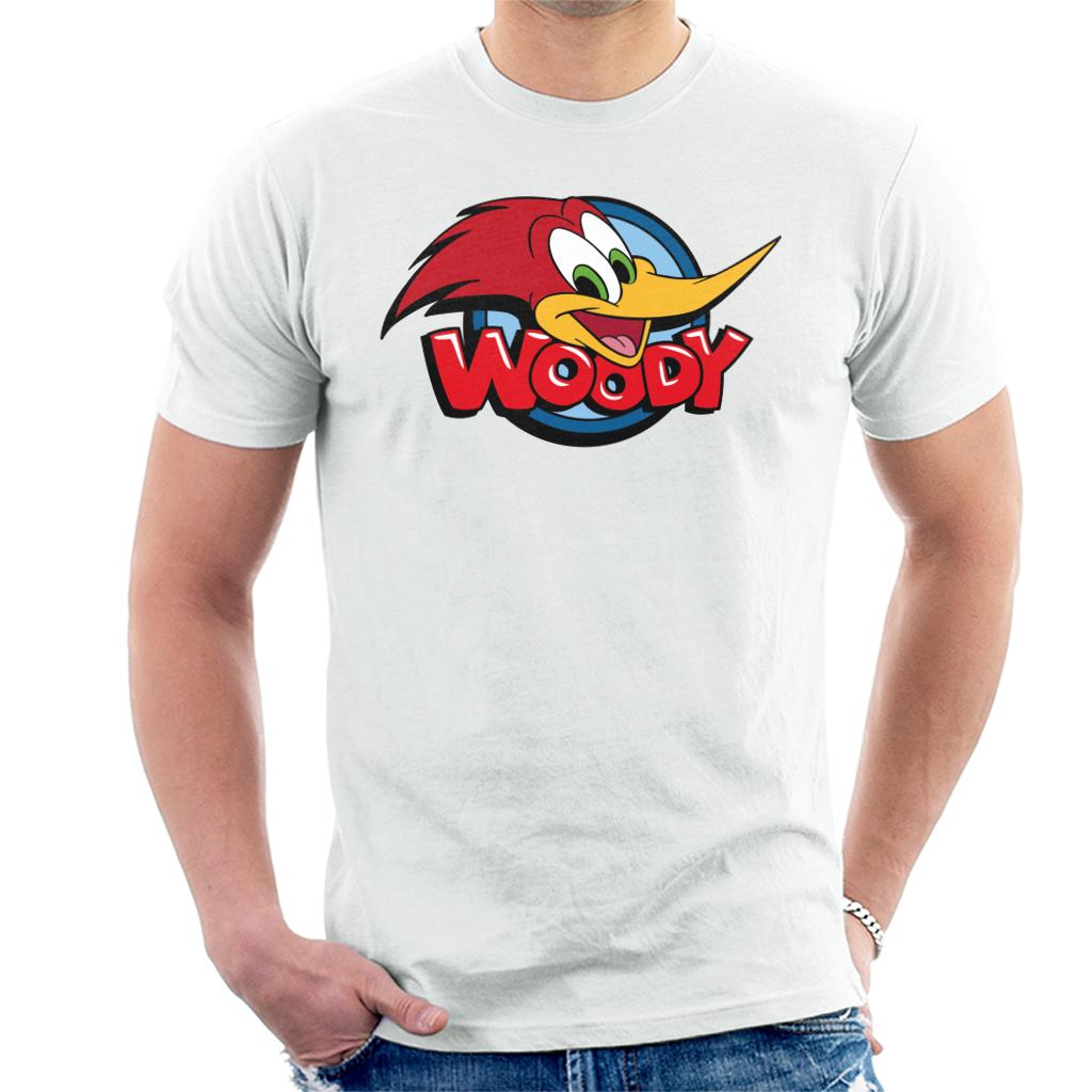 Woody Woodpecker Character Head Woody Logo Men's T-Shirt-ALL + EVERY