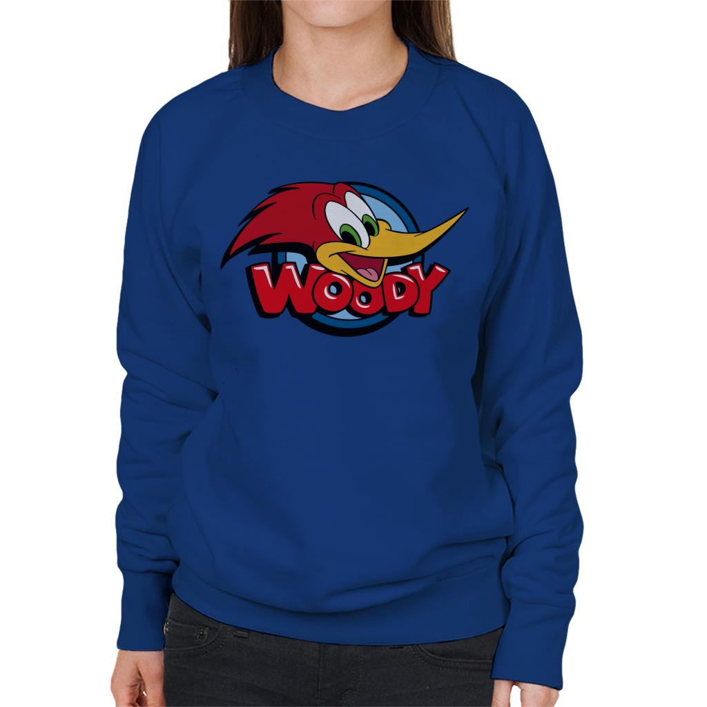 Woody Woodpecker Character Head Woody Logo Women's Sweatshirt-ALL + EVERY