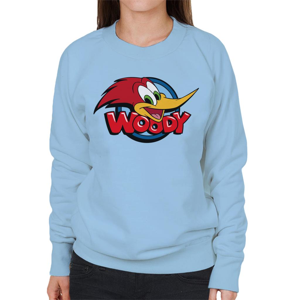 Woody Woodpecker Character Head Woody Logo Women's Sweatshirt-ALL + EVERY