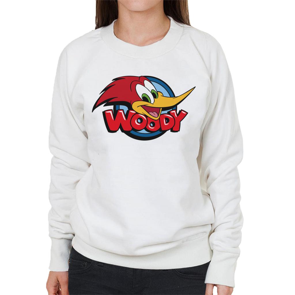 Woody Woodpecker Character Head Woody Logo Women's Sweatshirt-ALL + EVERY