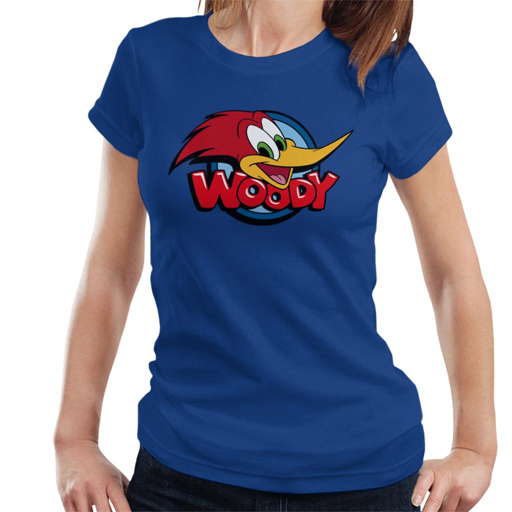 Woody Woodpecker Character Head Woody Logo Women's T-Shirt-ALL + EVERY