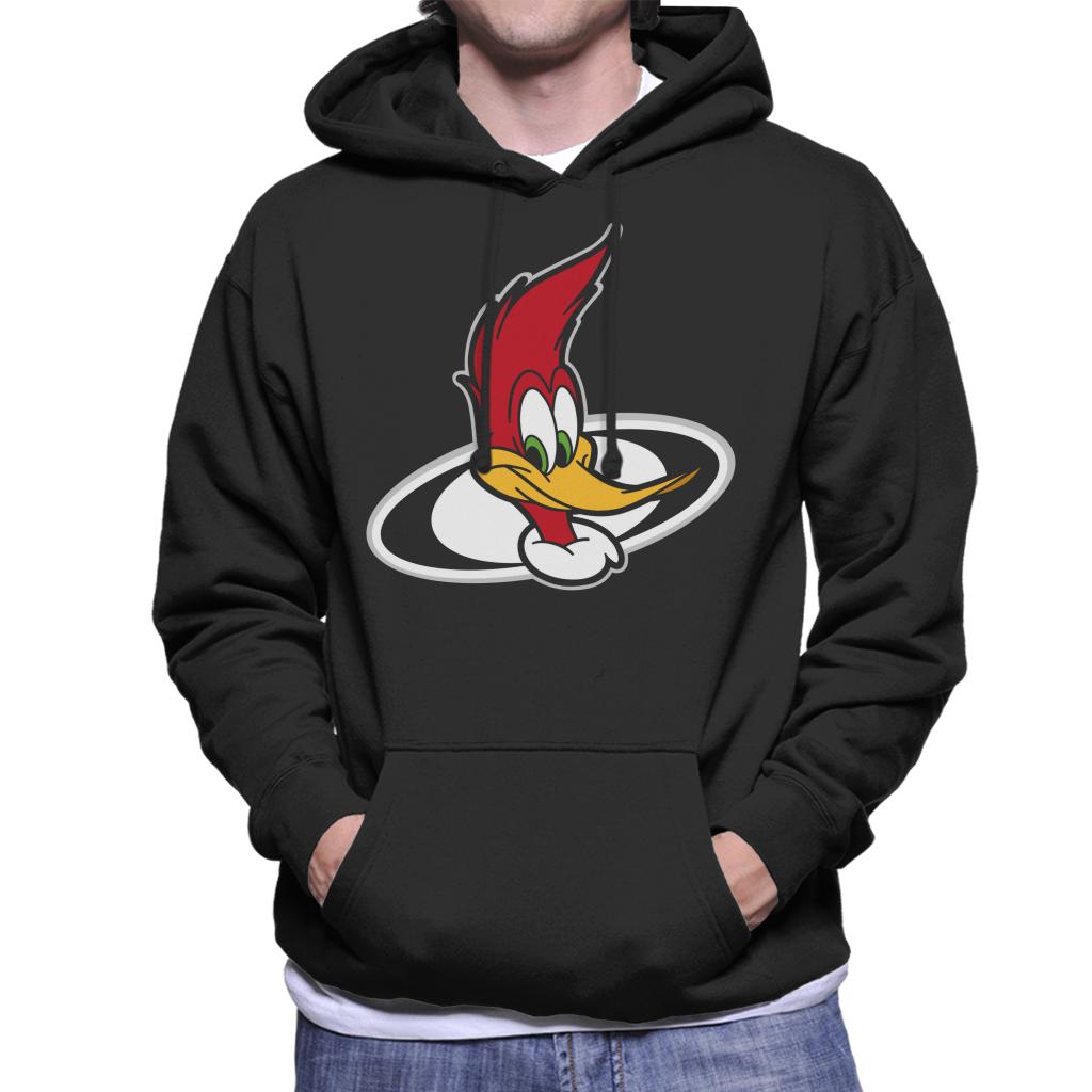 Woody Woodpecker Character Head Men's Hooded Sweatshirt-ALL + EVERY