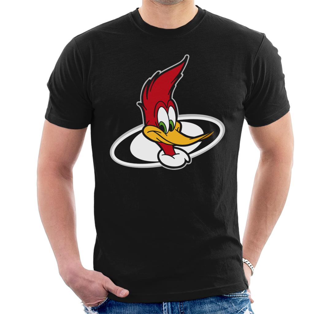 Woody Woodpecker Character Head Men's T-Shirt-ALL + EVERY