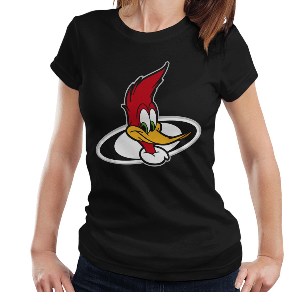 Woody Woodpecker Character Head Women's T-Shirt-ALL + EVERY