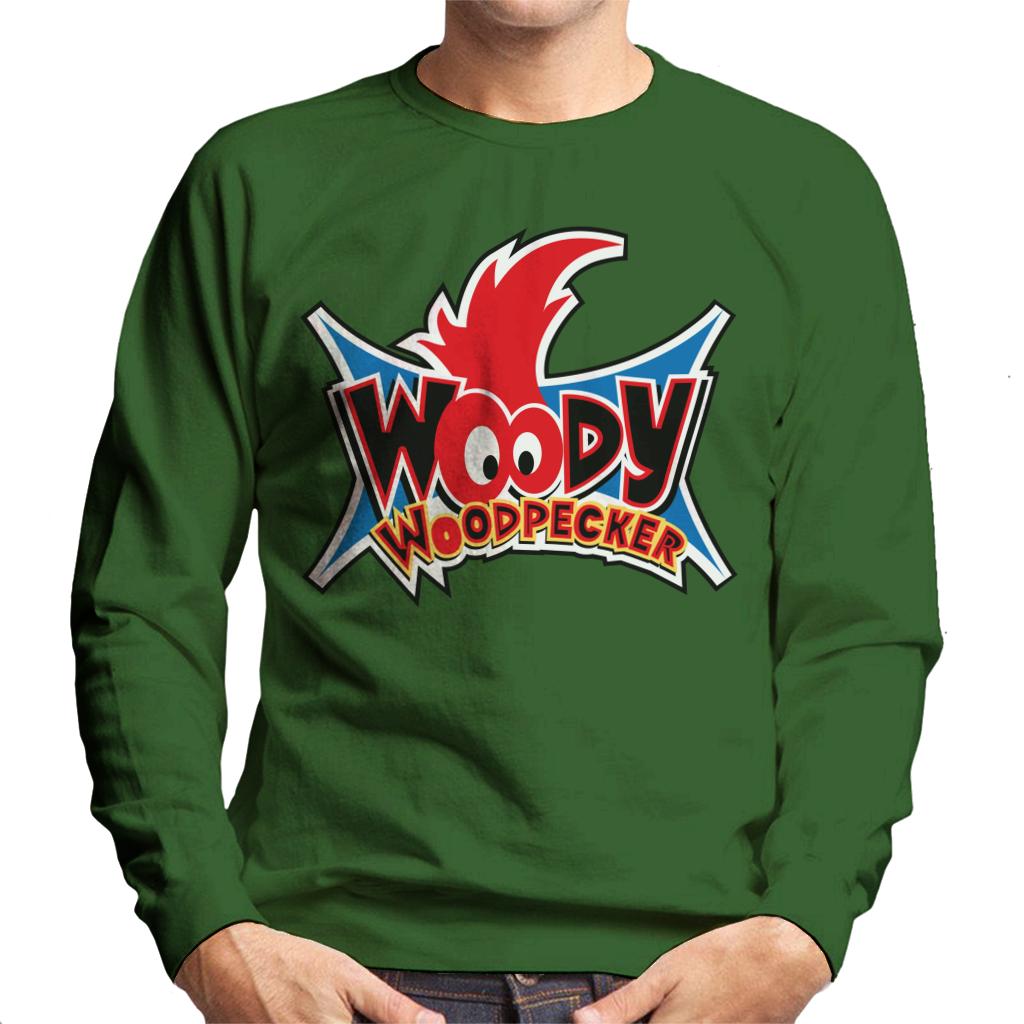 Woody Woodpecker Eyes Logo Men's Sweatshirt-ALL + EVERY