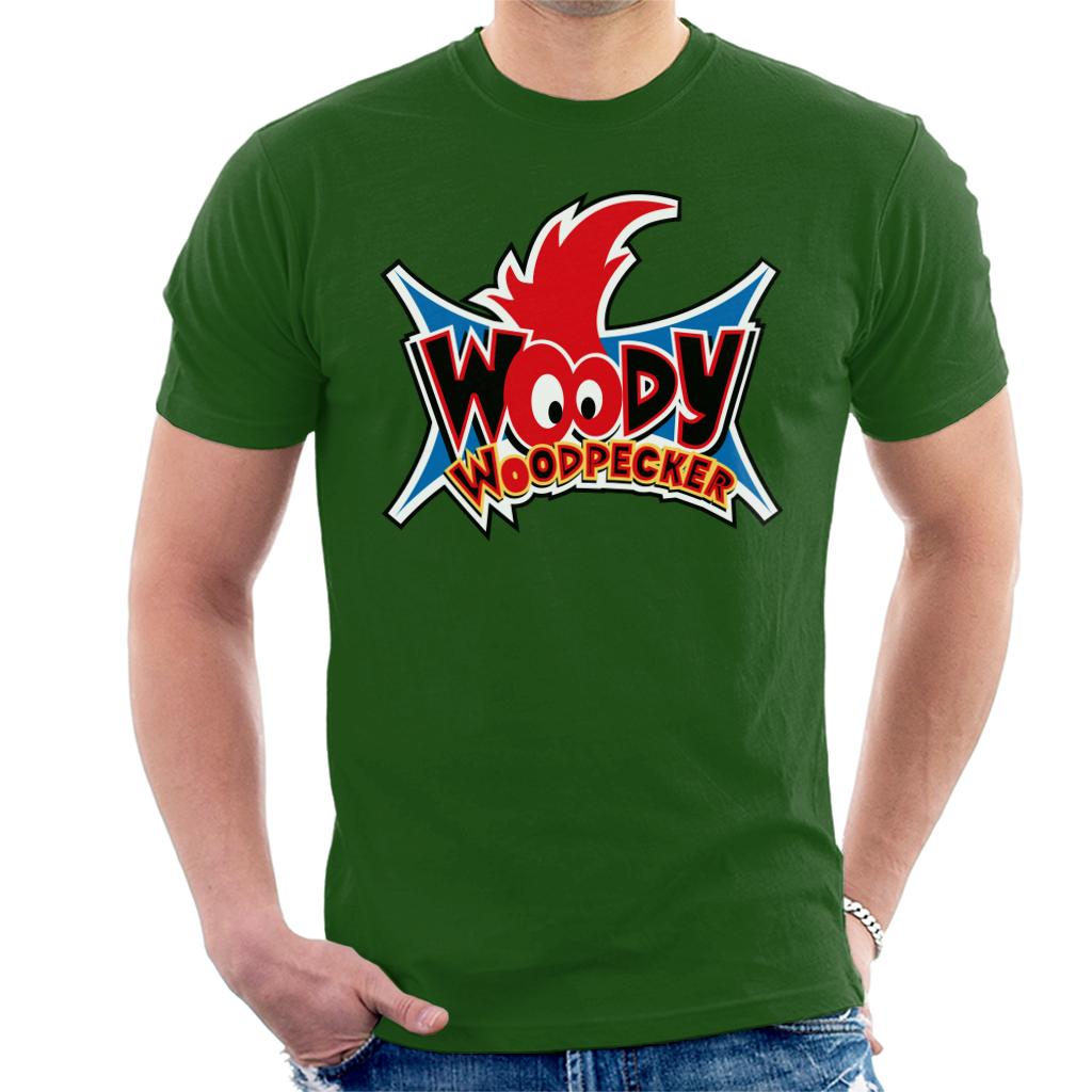 Woody Woodpecker Eyes Logo Men's T-Shirt-ALL + EVERY