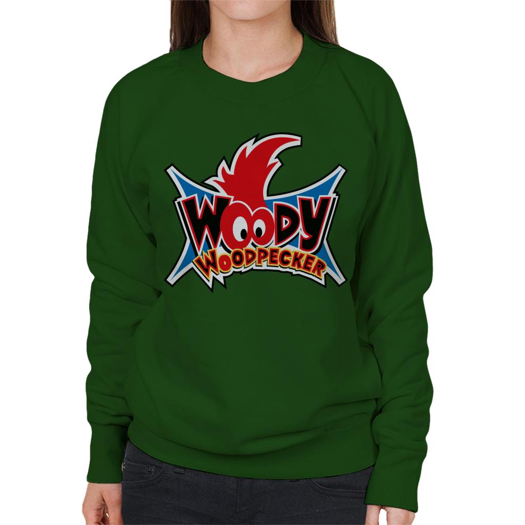 Woody Woodpecker Eyes Logo Women's Sweatshirt-ALL + EVERY