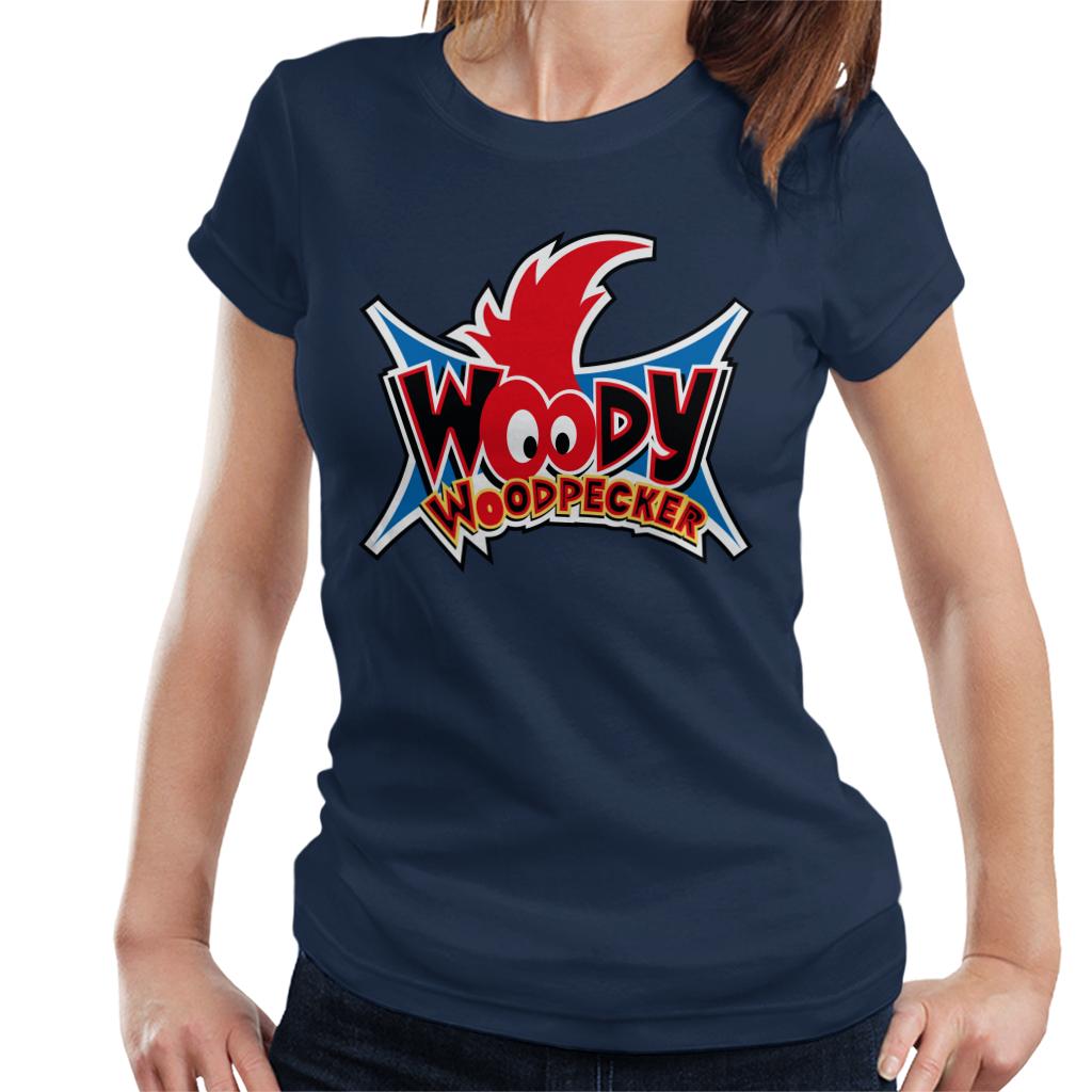 Woody Woodpecker Eyes Logo Women's T-Shirt-ALL + EVERY