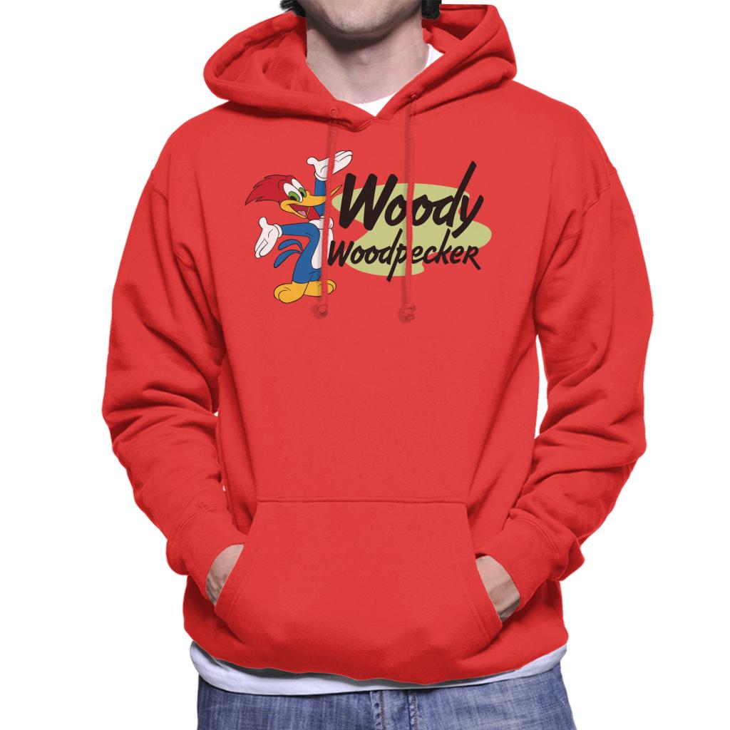 Woody Woodpecker Classic Stance Men's Hooded Sweatshirt-ALL + EVERY